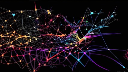 Neon Network Connections in the Dark