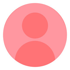 Default avatar profile icon. Social media user image. red avatar icon. Blank profile silhouette. Vector illustration.