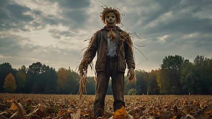 scarecrow in a field