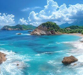 Naklejka premium tropical beach in thailand
