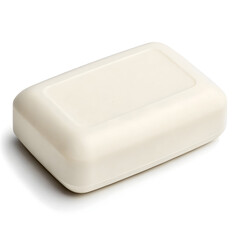 Simple White Soap Bar With Curved Edges