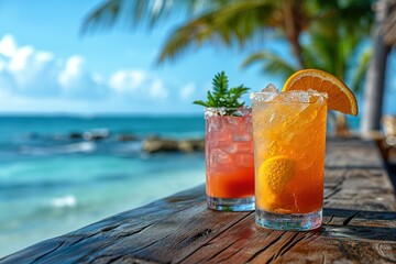 cocktail on the beach