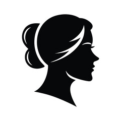 silhouette of a woman vector illustration.