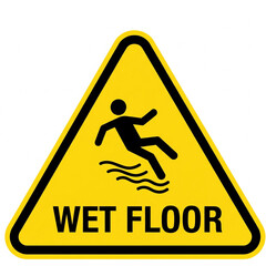 Caution wet floor sign 