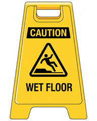 caution wet floor sign