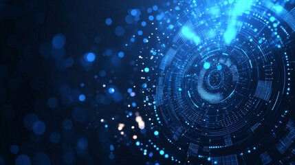 Obraz premium abstract blue background with circles