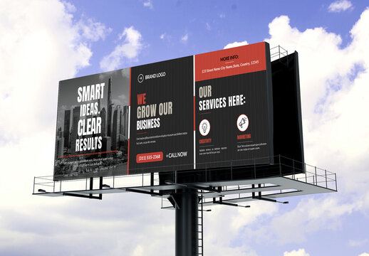 Billboard Design Template Layout