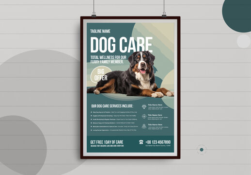 Dog Care Services Flyer Template
