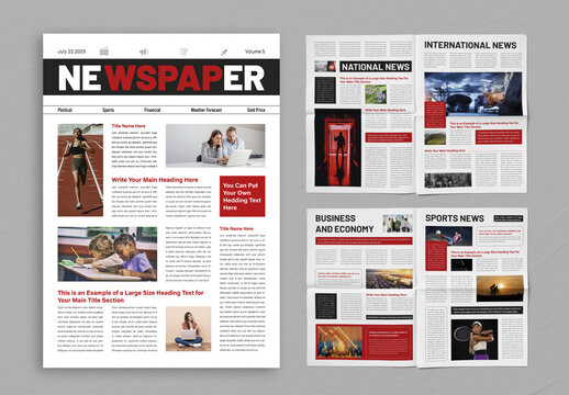 Newspaper Layout Template