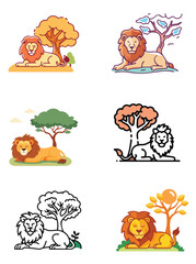 Fototapeta premium set of animal icons