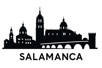 Salamanca city skyline with iconic buildings and landmarks