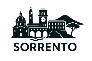 City skyline with iconic buildings and landmarks, Sorrento
