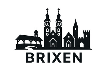 Obraz premium City skyline with iconic buildings and landmarks, Brixen