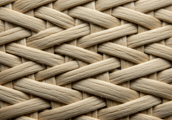 woven texture of natural fibers in a close-up view, showcasing intricate patterns and a soft, inviting feel