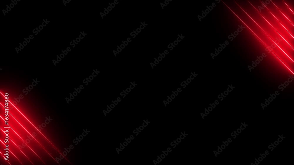 Poster dynamic red neon lines abstract background diagonal motion glowing energy futuristic tech overlay