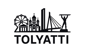 City skyline with iconic buildings and landmarks, Tolyatti