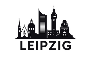 Obraz premium City skyline with iconic buildings and landmarks, Leipzig