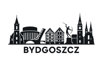 Fototapeta premium City skyline with iconic buildings and landmarks, Bydgoszcz