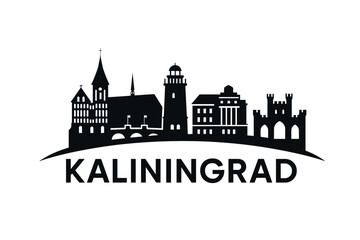 Fototapeta premium City skyline with iconic buildings and landmarks, Kaliningrad