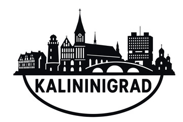 Obraz premium City skyline with iconic buildings and landmarks, Kaliningrad