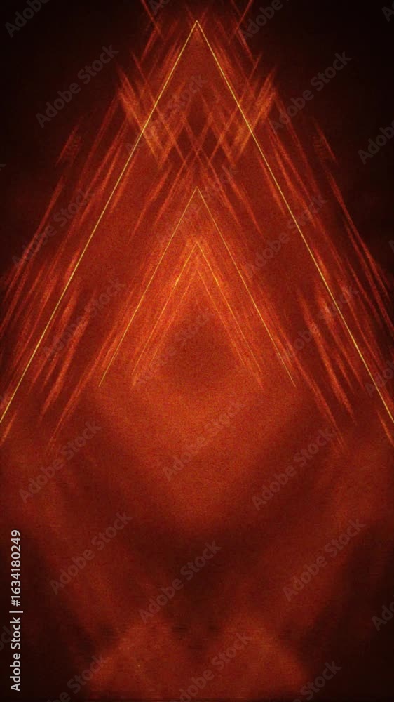 Poster dynamic shapes and warm hues create an engaging abstract motion background with depth and energy. ve