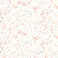 Obraz premium seamless pattern with flowers