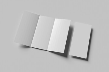 Trifold brochure mockup