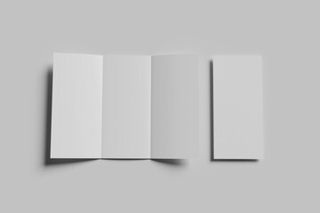 Trifold brochure mockup