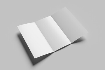 Trifold brochure mockup