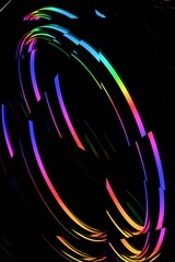 a colorful abstract background with a circular design