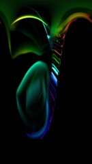a tie with a rainbow colored tie on it