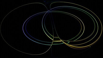 a circle with a light in it