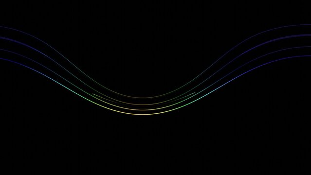 a black background with a wave pattern