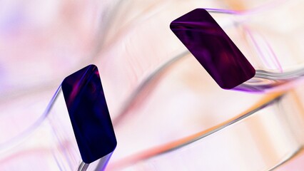 a close up of a purple diamond