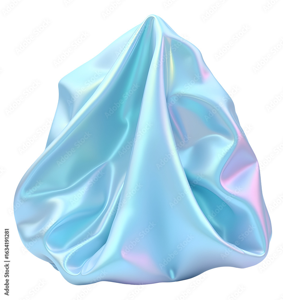 Aufkleber shimmering soft fabric drapes elegantly, creating captivating abstract form