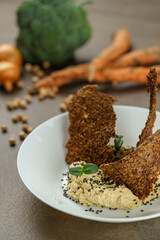 Future of Food Photography: Chef Cooked Vegan Gluten-Free Meals with Quinoa, Lentil & Seasonal Veggies - Sizzling Plant-Based Sustainable Cuisine