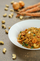 Future of Food Photography: Chef Cooked Vegan Gluten-Free Meals with Quinoa, Lentil & Seasonal Veggies - Sizzling Plant-Based Sustainable Cuisine