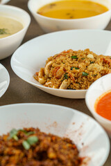 Future of Food Photography: Chef Cooking Vegan Gluten-Free Meals with Hummus & Seasonal Veggies - Plant-Based Sustainable Cuisine