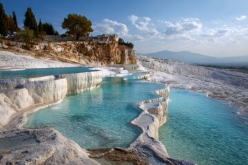 Fototapeta premium Pamukkale Travertine Terraces.