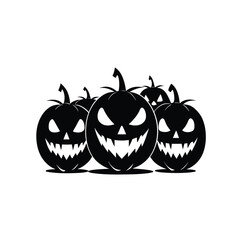 halloween pumpkin on a black background