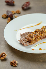 Gourmet Vegan Dessert Photography - Sugar-Free Gluten-Free Plant-Based Sweets, Chef-Styled Plating with Superfoods - Healthy Indulgence