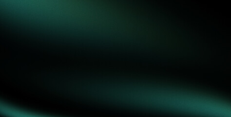 Abstract shape glowing green, dark grainy black background, futuristic dynamic poster, noise texture