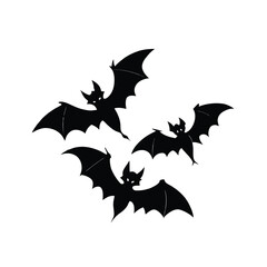 silhouettes of bats