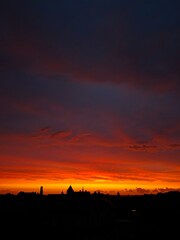 Fototapeta premium sunset in the city