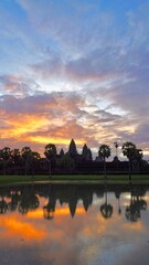 Sunrise in Angkor Wat Temple