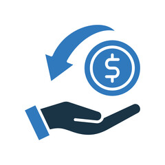 Return On Investment mixed color icon