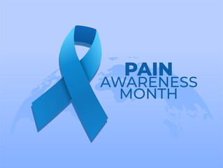 Vector graphic of Pain Awareness Month for Pain Awareness Month celebration.