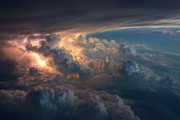 Fototapeta premium Sky Thunder stunning photograph.