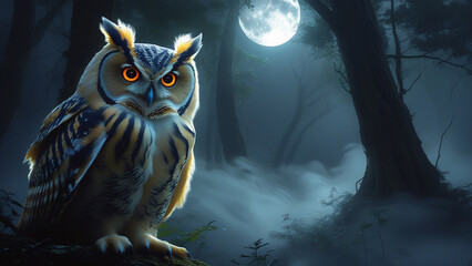 owl in the night