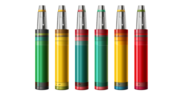Vaporizer pens in vibrant colors offer a modern approach to personal wellness and relaxation